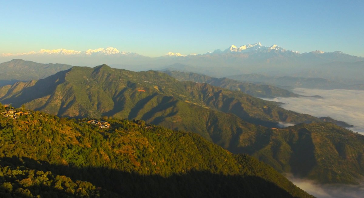 Vandra i Nepal, vyer av Himalaya